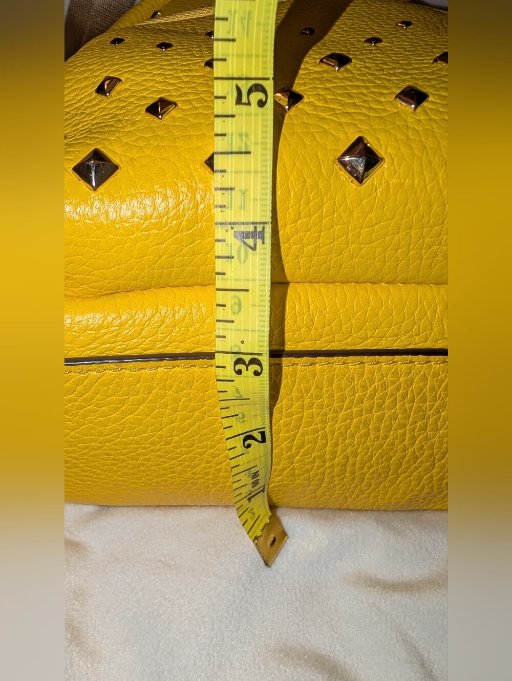 MICHAEL KORS ERIN SMALL CONVERTIBLE BACKPACK YELLOW EUC - Picture 14 of 15